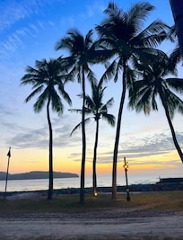 Beachfront sunset