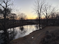 First morning at the boathouse.
