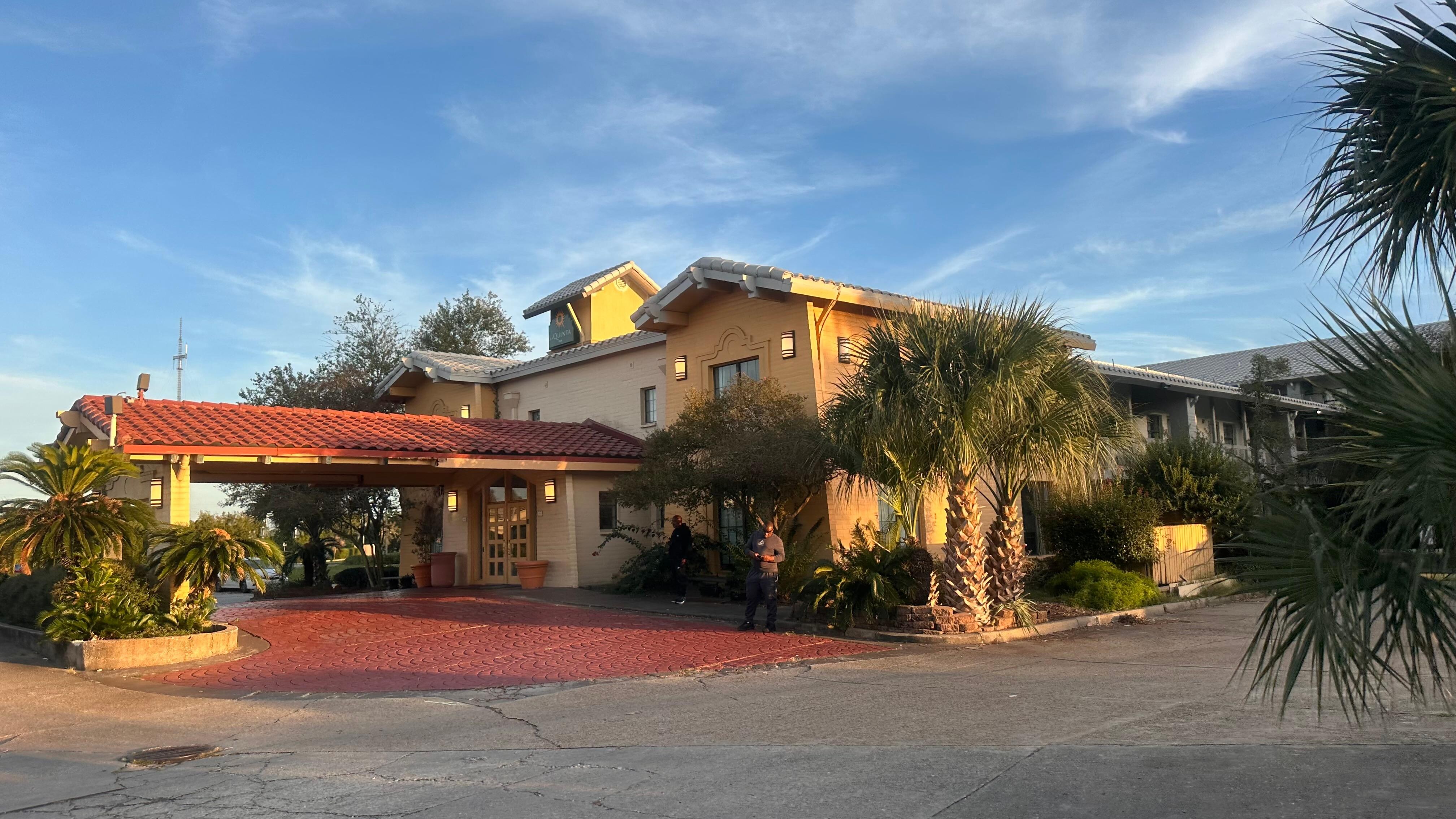 From the outside, the property looks aged and neglected.