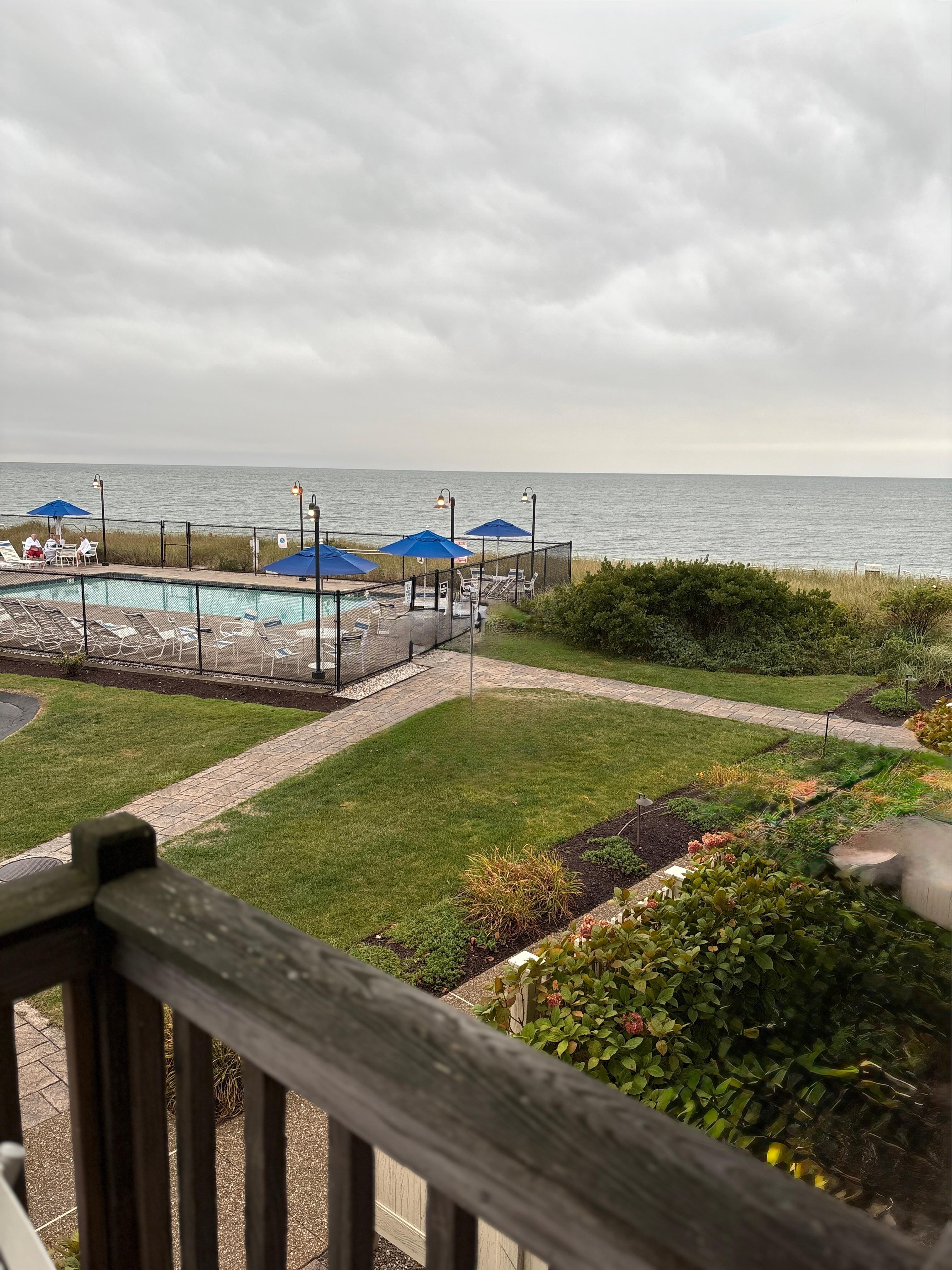 Balcony view of ocean