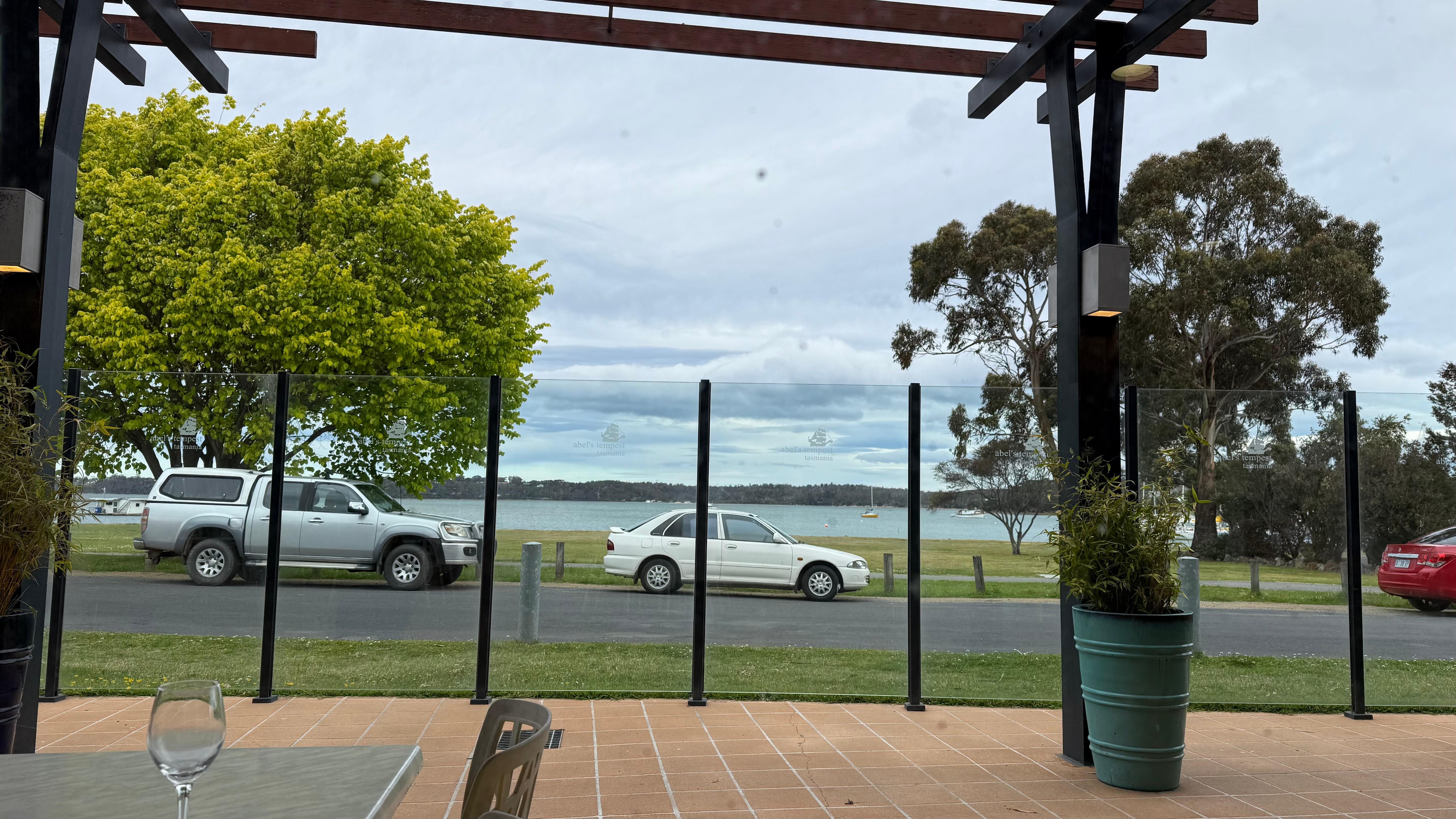 View from dining area 