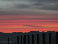 pastel twilight sky from the 25th floor
