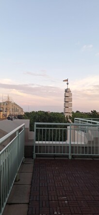 View from balcony outside pool