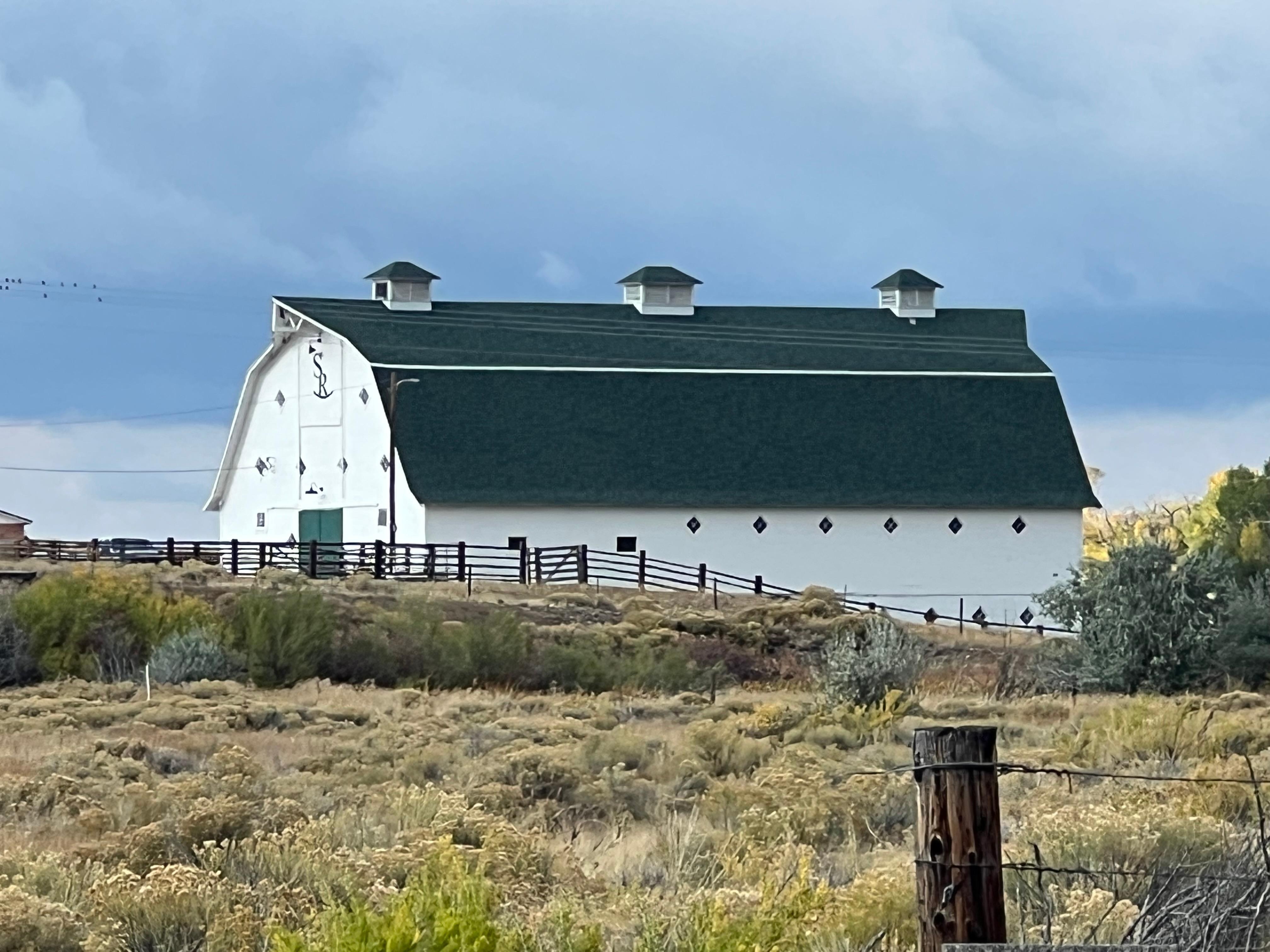 Barn across the street