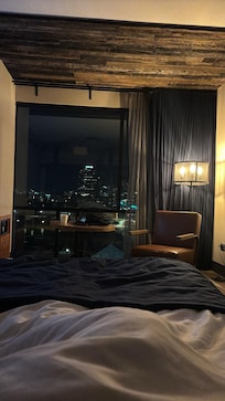 Night view from our room