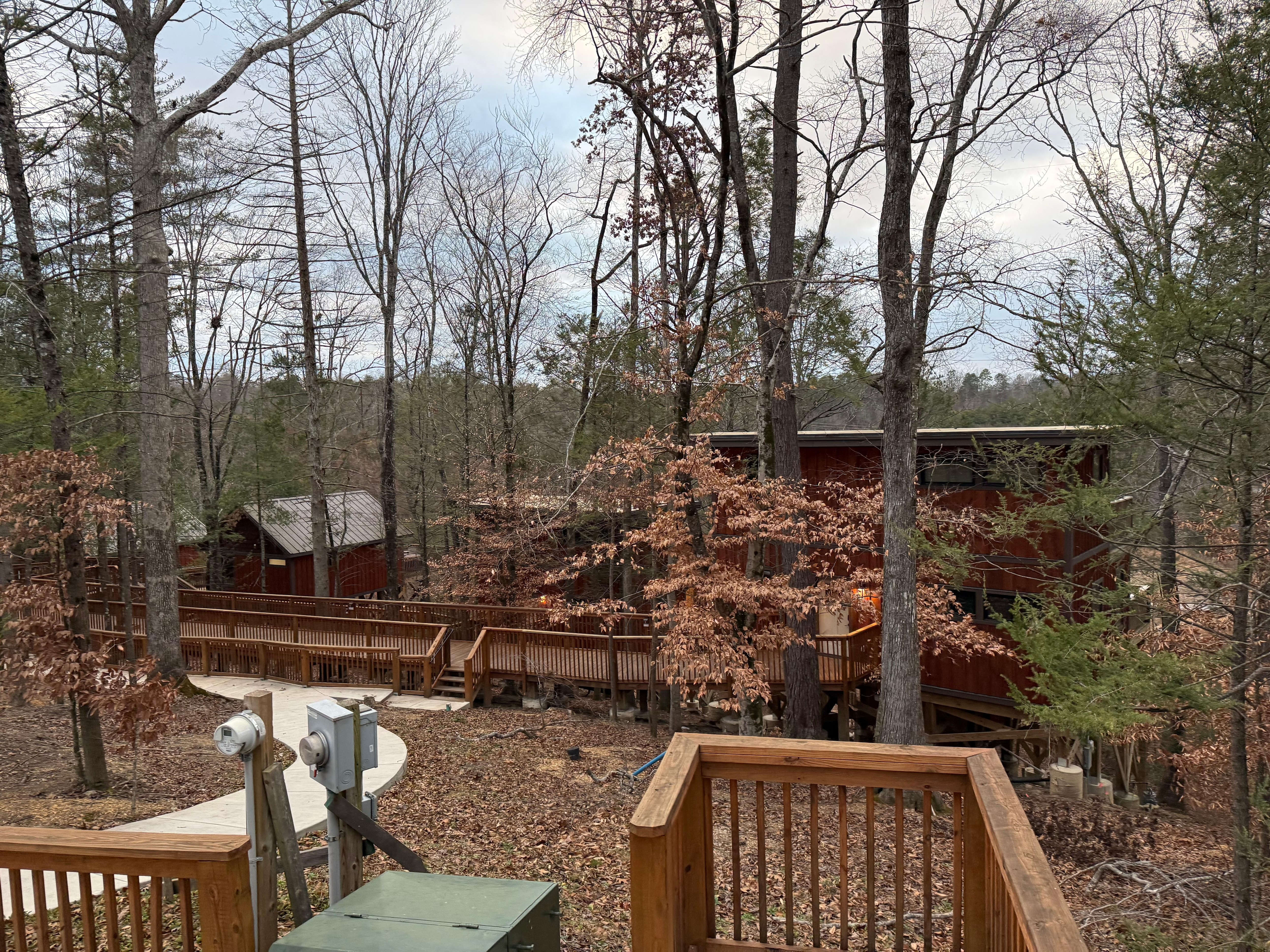 Cabin 6 far right from parking lot