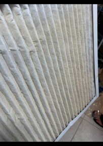 Clogged furnace filter.