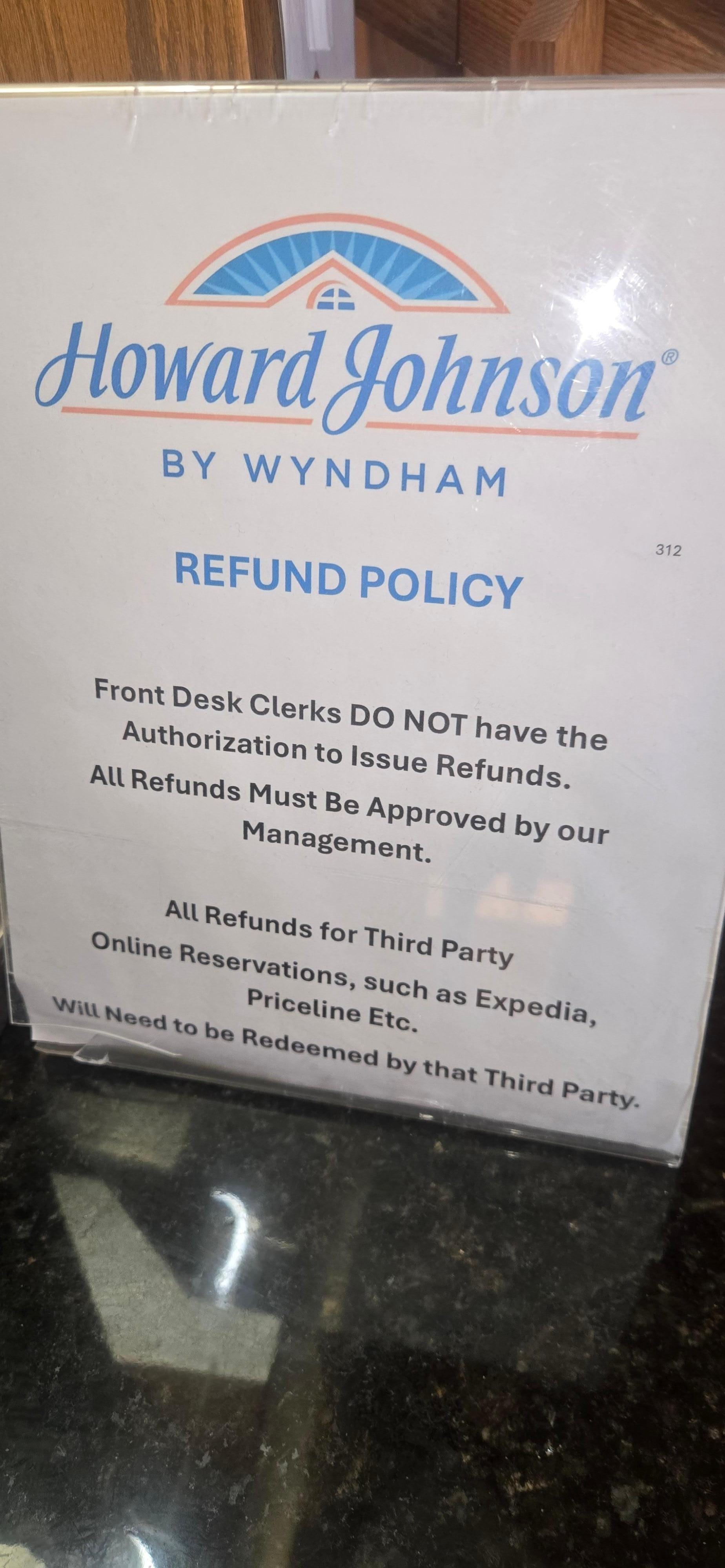 Refund policy