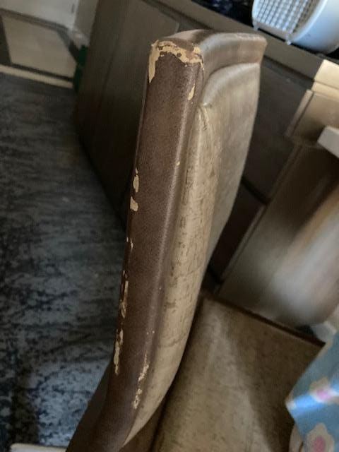 Well worn desk chair