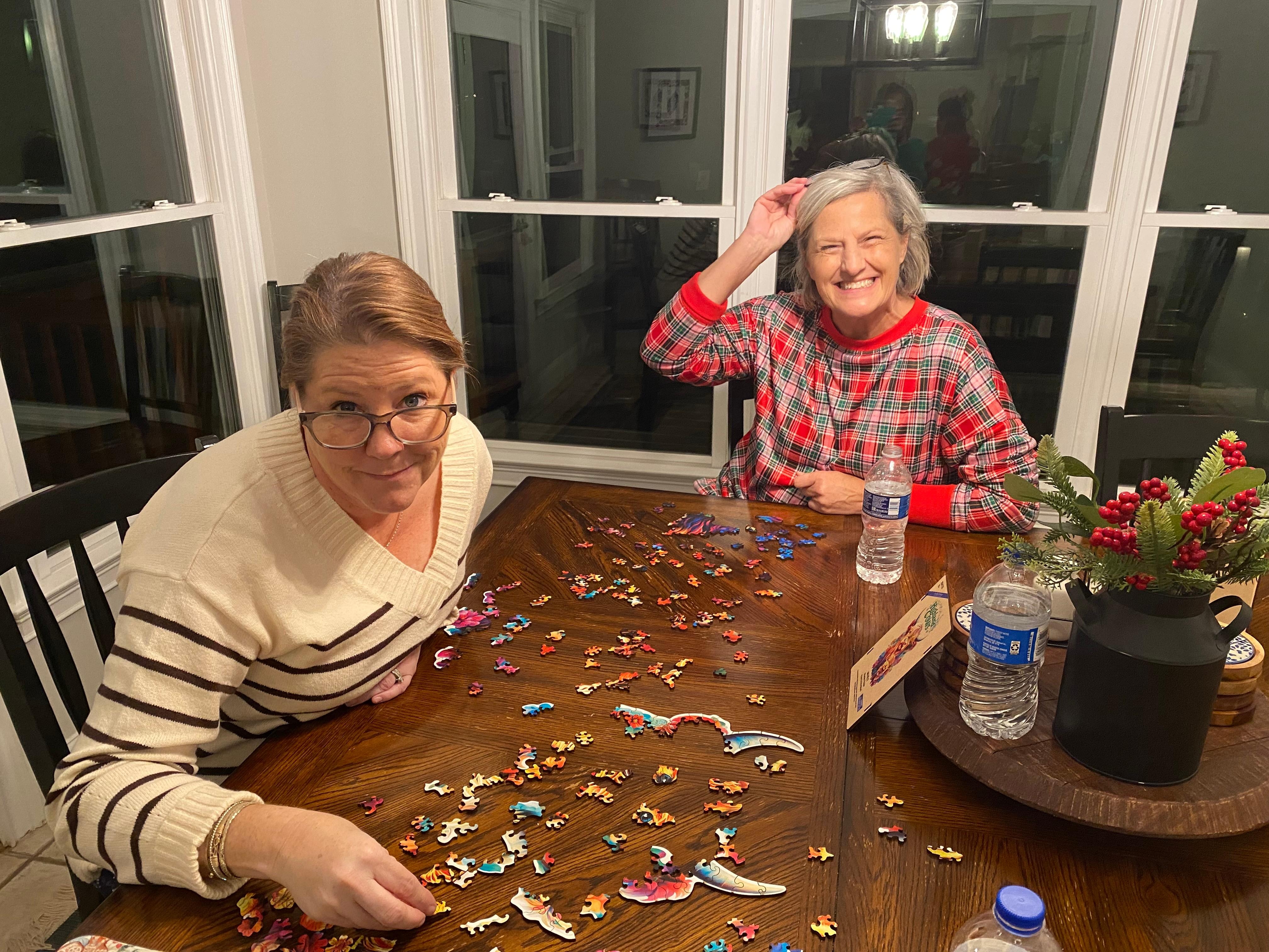 Putting together a puzzle 