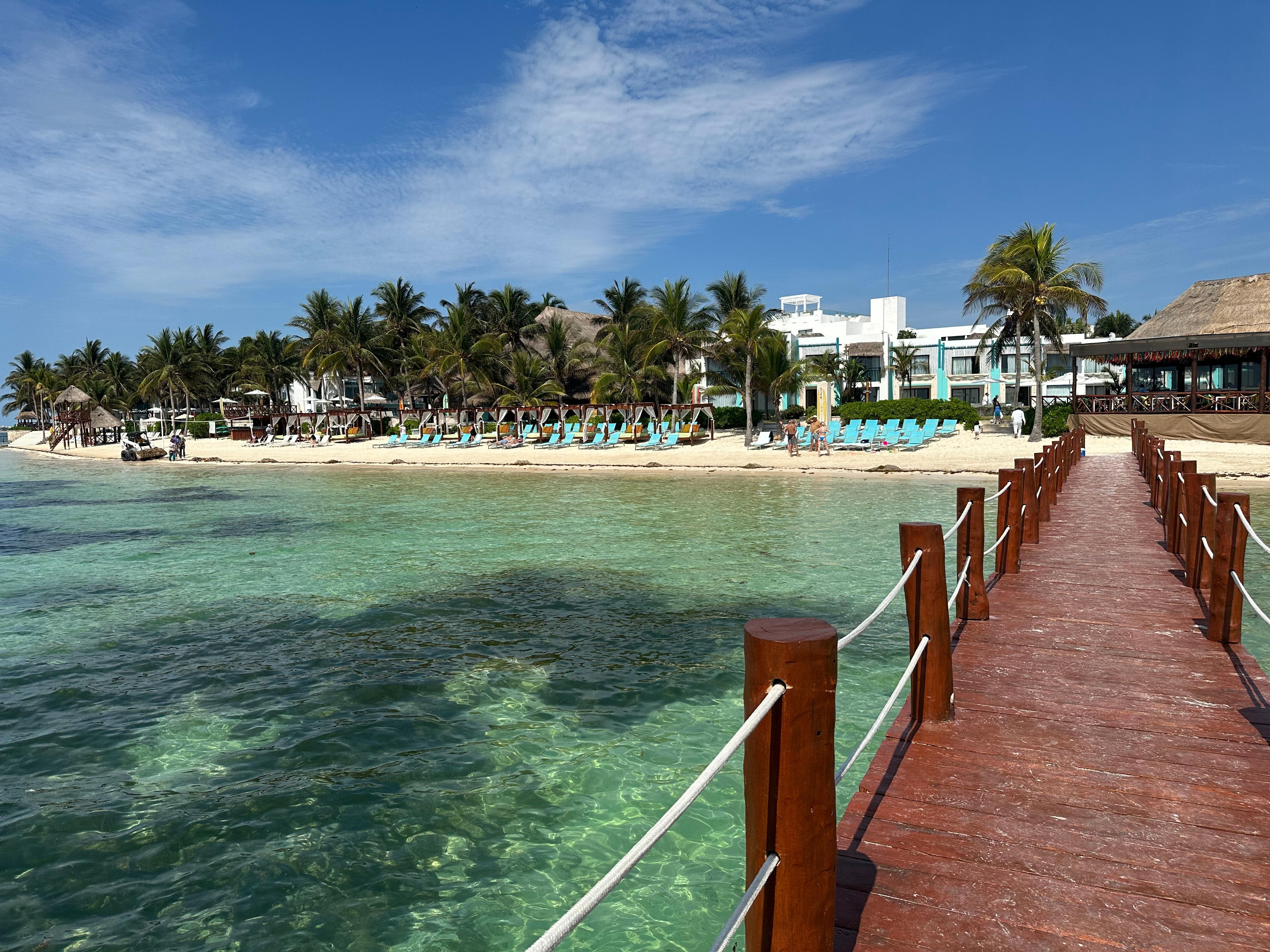 View of the resort from the palapa