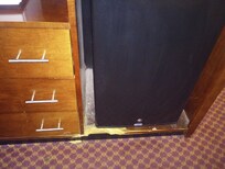 Peeling/ splintered cabinet