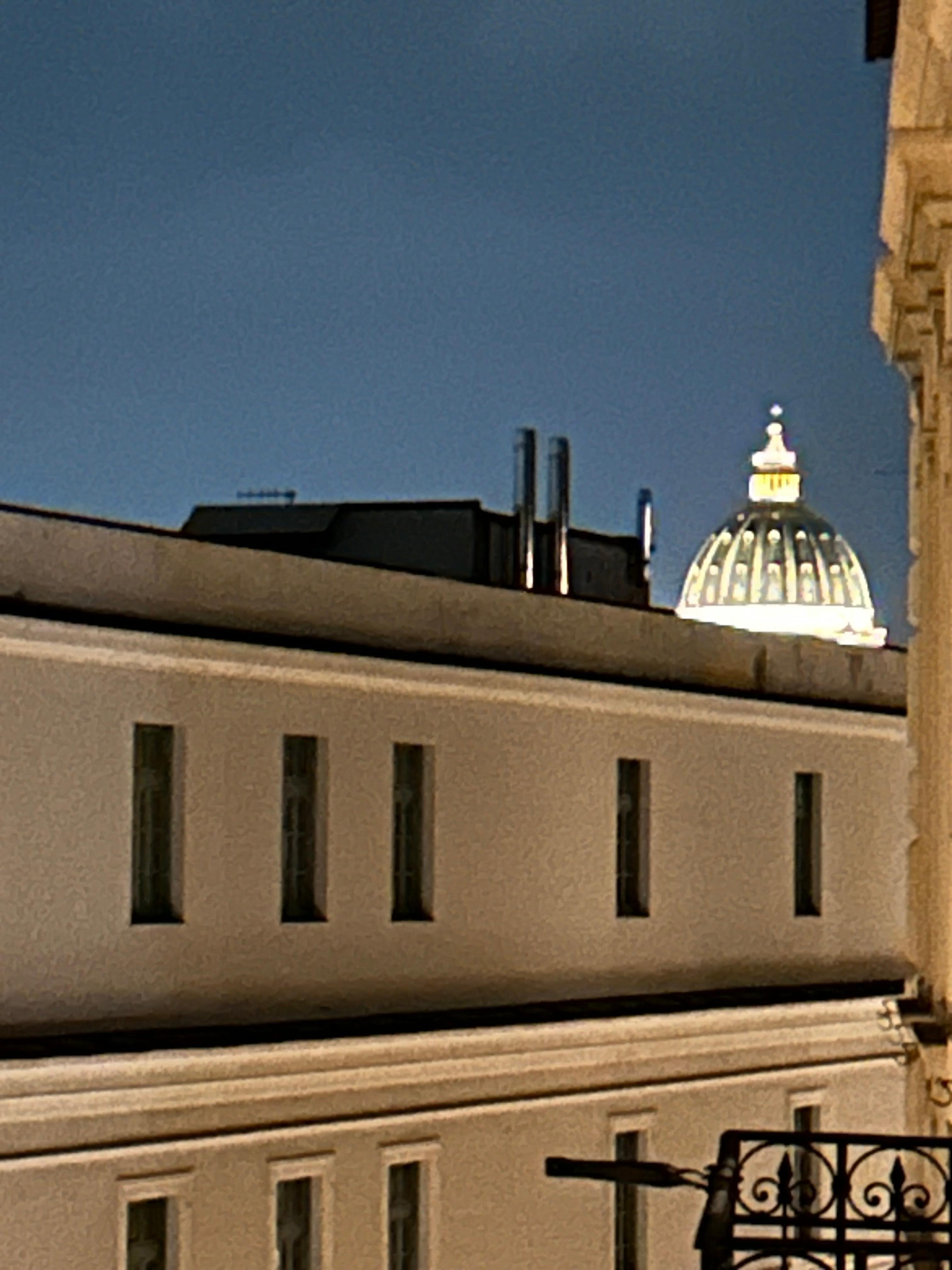 View of St. Peter's Basilica Dome from one of the bedroom balconies