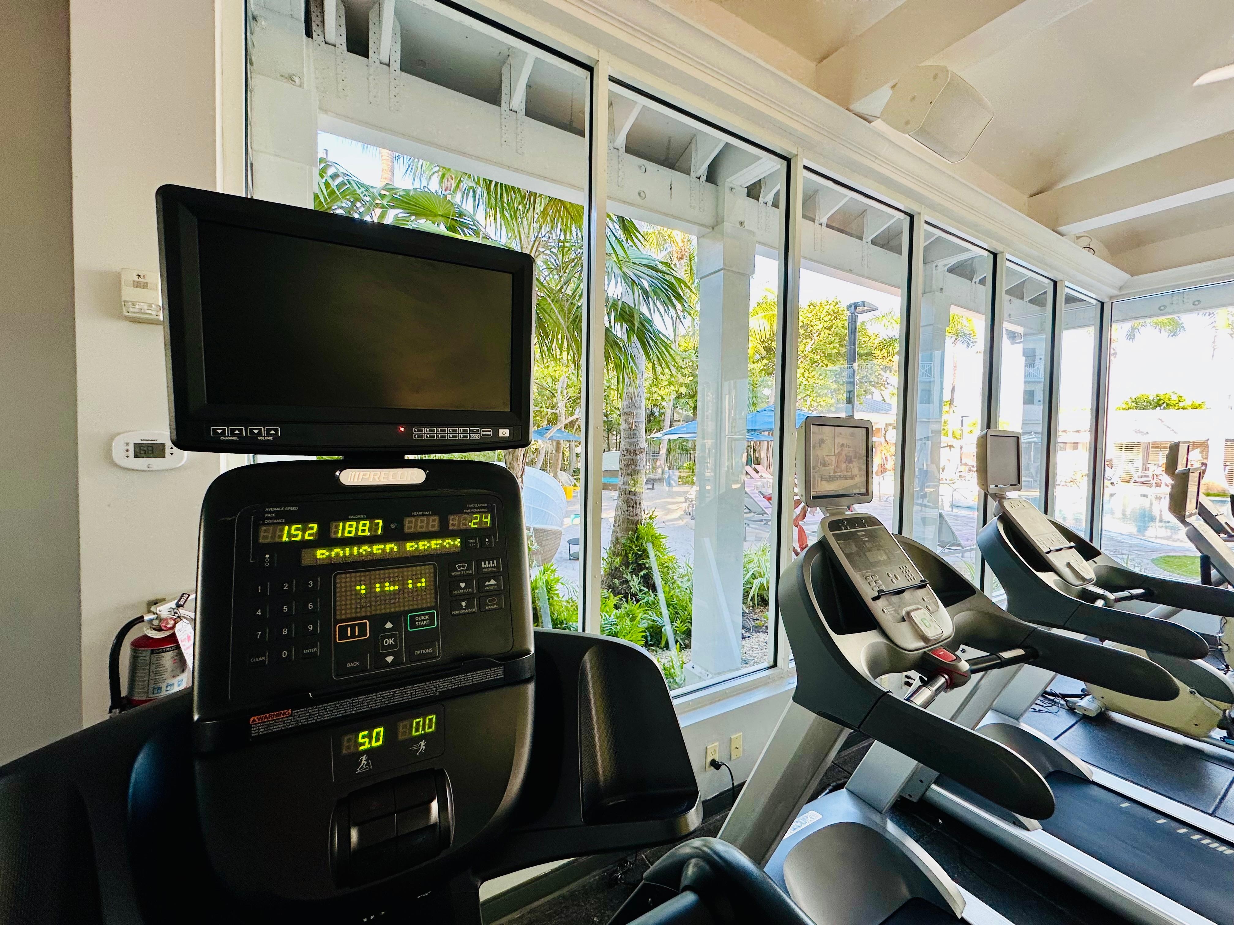 Fitness center on the property