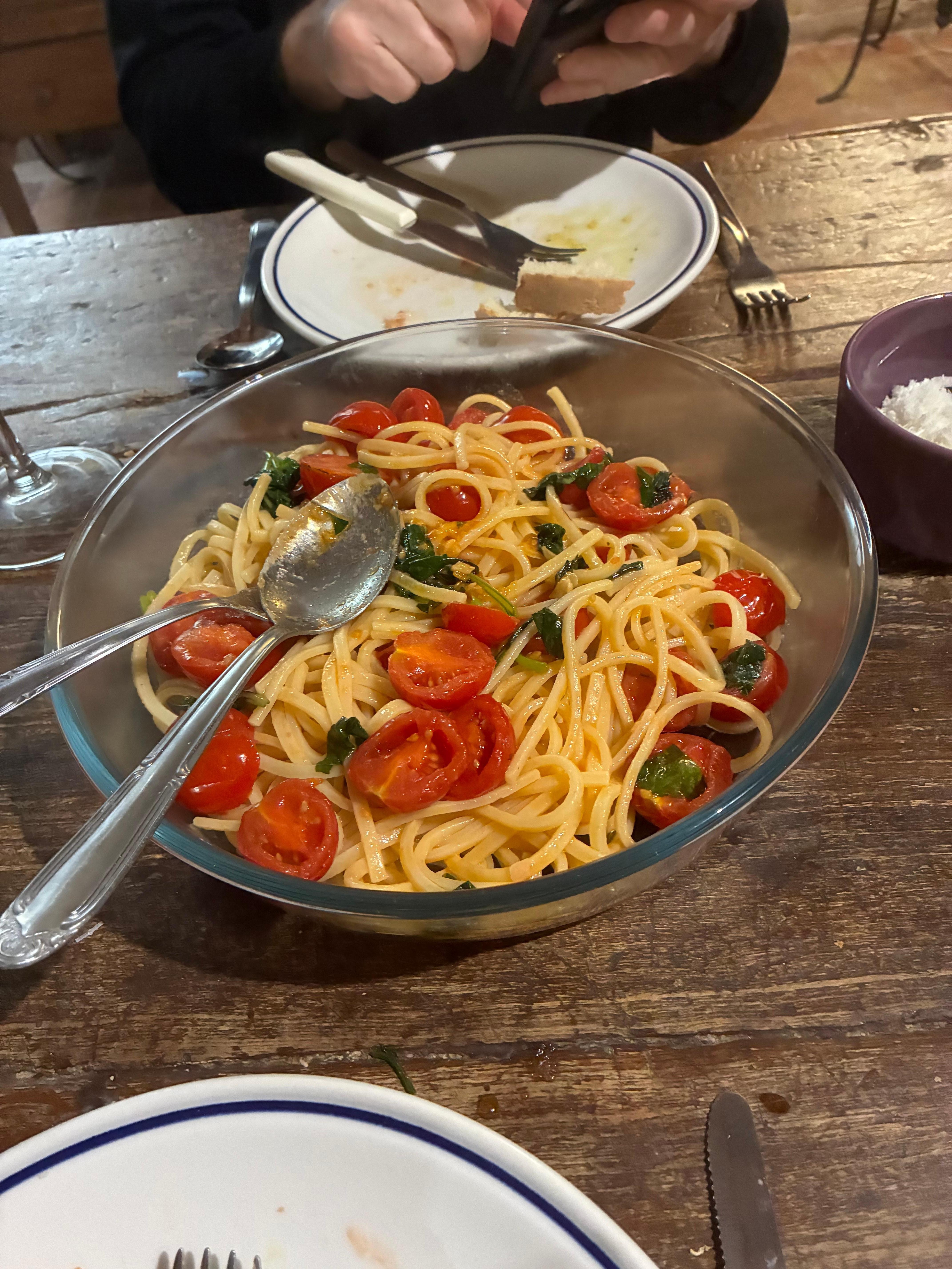 Locally sourced fresh produce for a simple but oh so tasty meal.