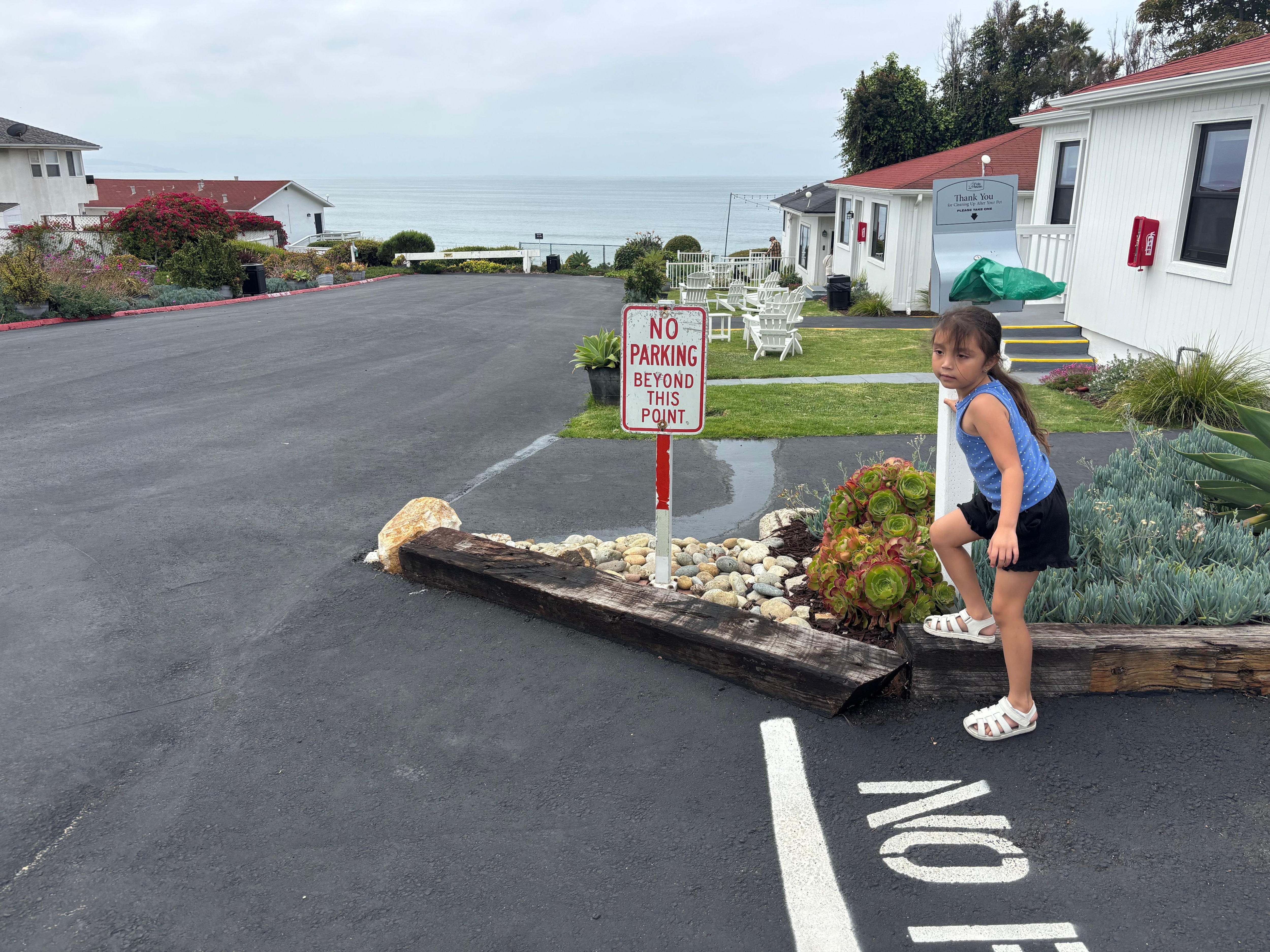 The property parking lot