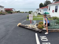The property parking lot