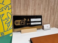 Wi-Fi information sign provided at the hotel.