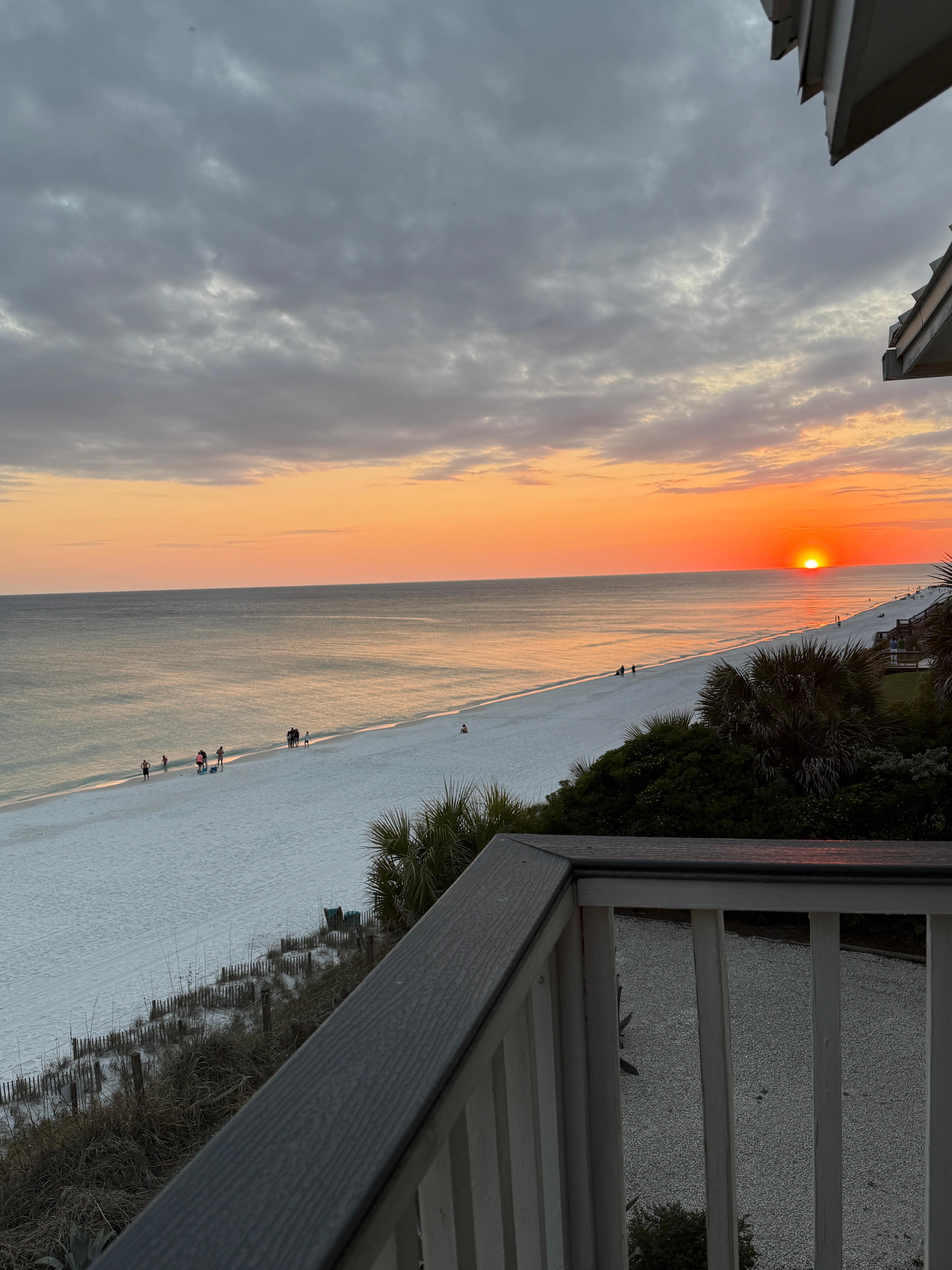 Sunset from the balcony 