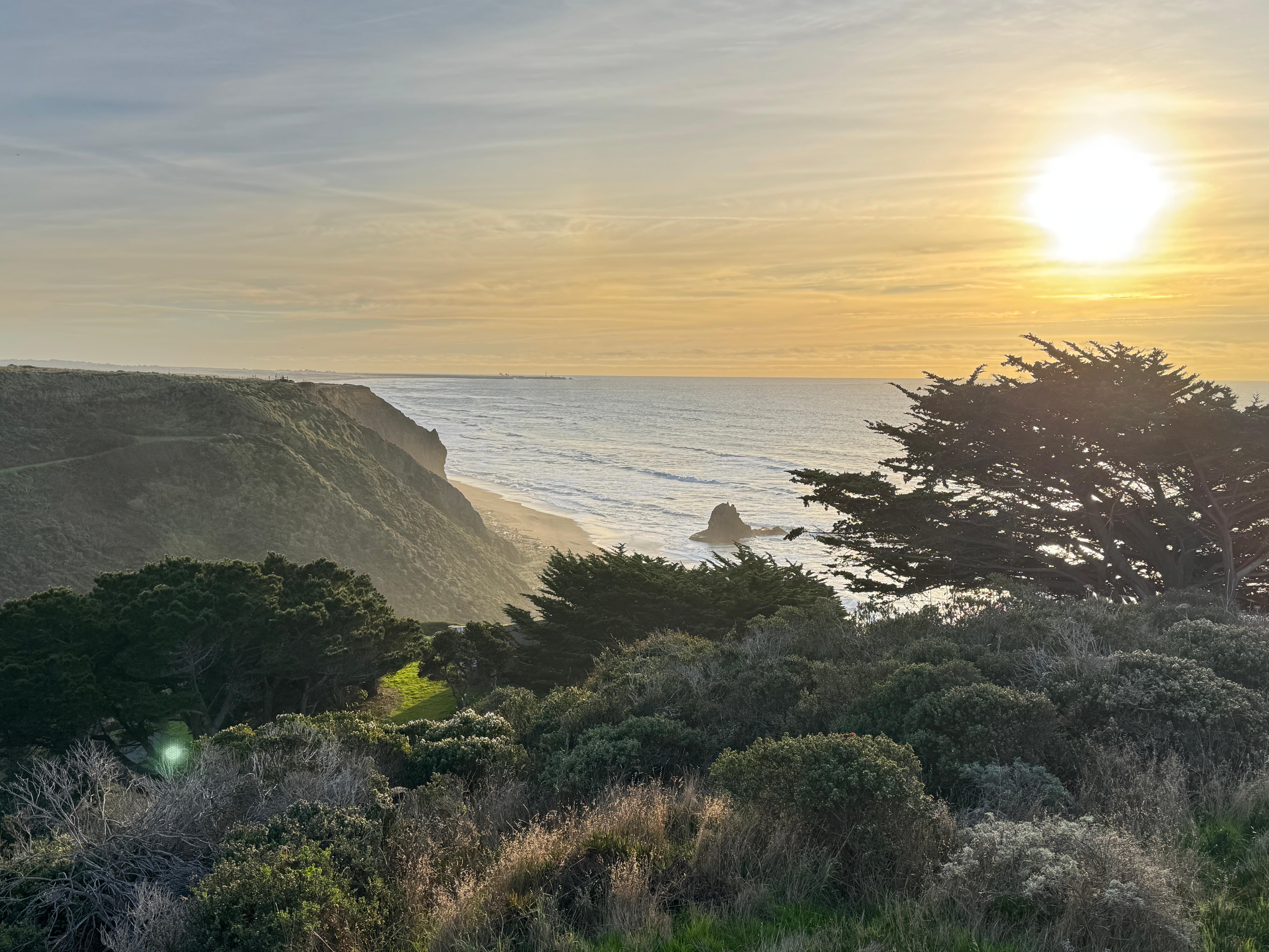 Sunset from the balcony