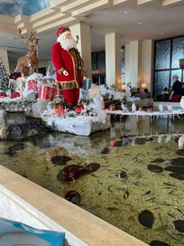 Lobby Christmas display