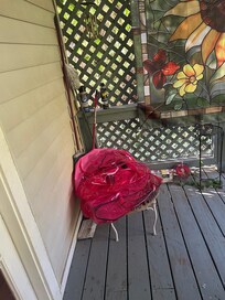 Deflated float toys, cleaning tools, and roach spray
