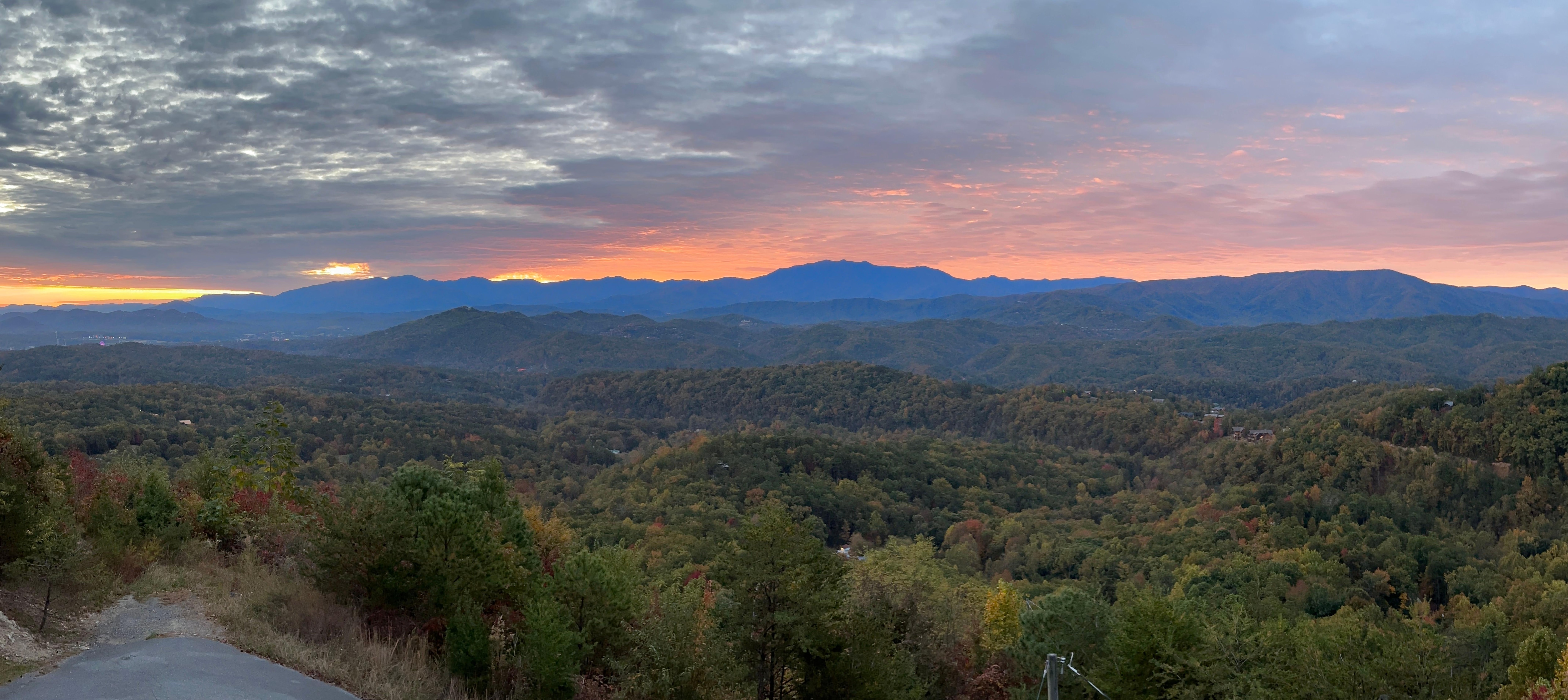 View from the deck of the cabin!