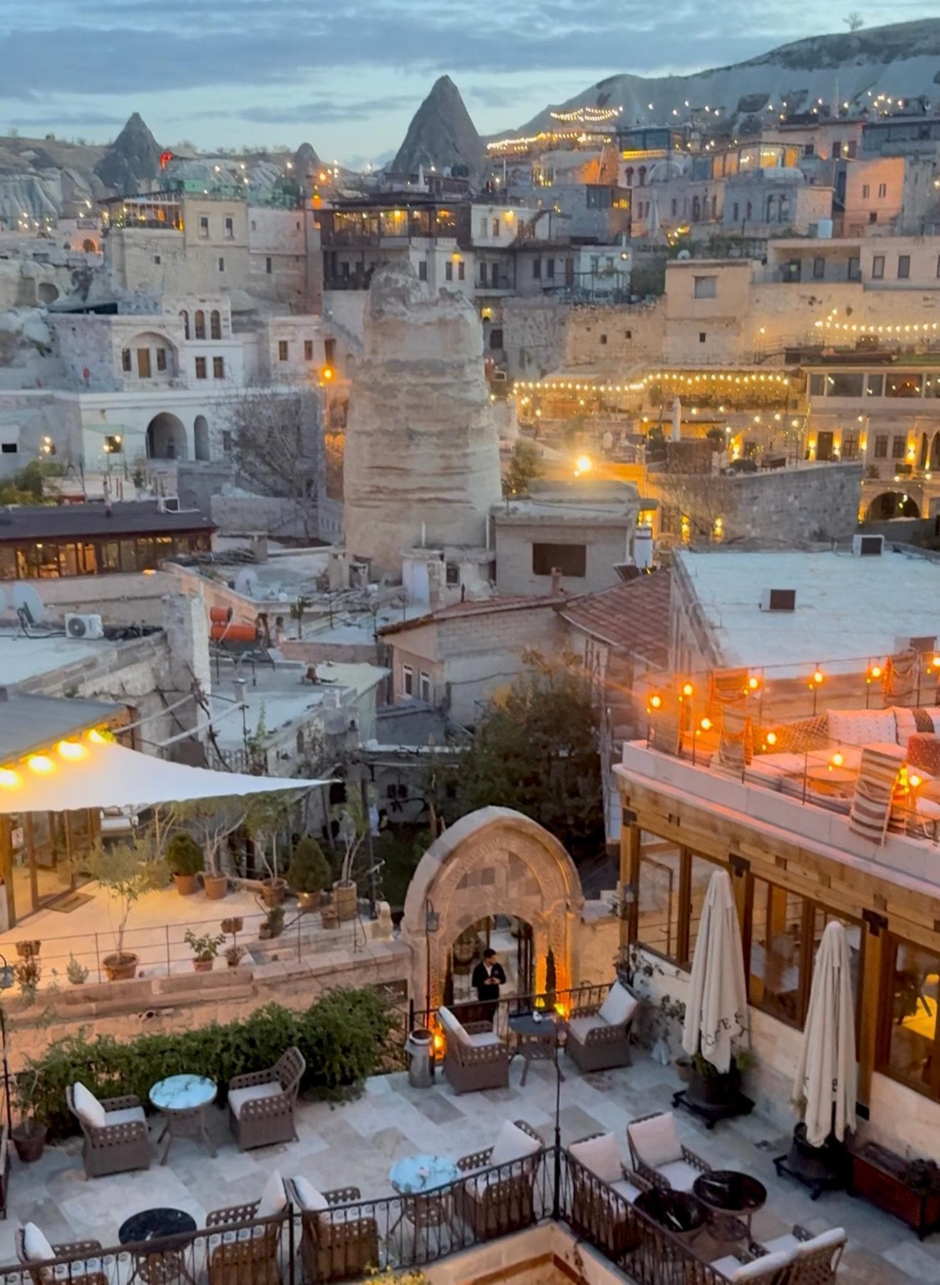 View of the front from terrace 