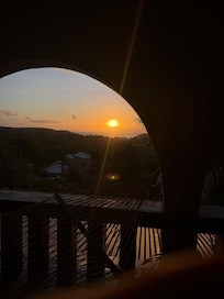Morning sunrise from our balcony off the master bedroom