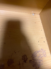 Inside of dresser drawer