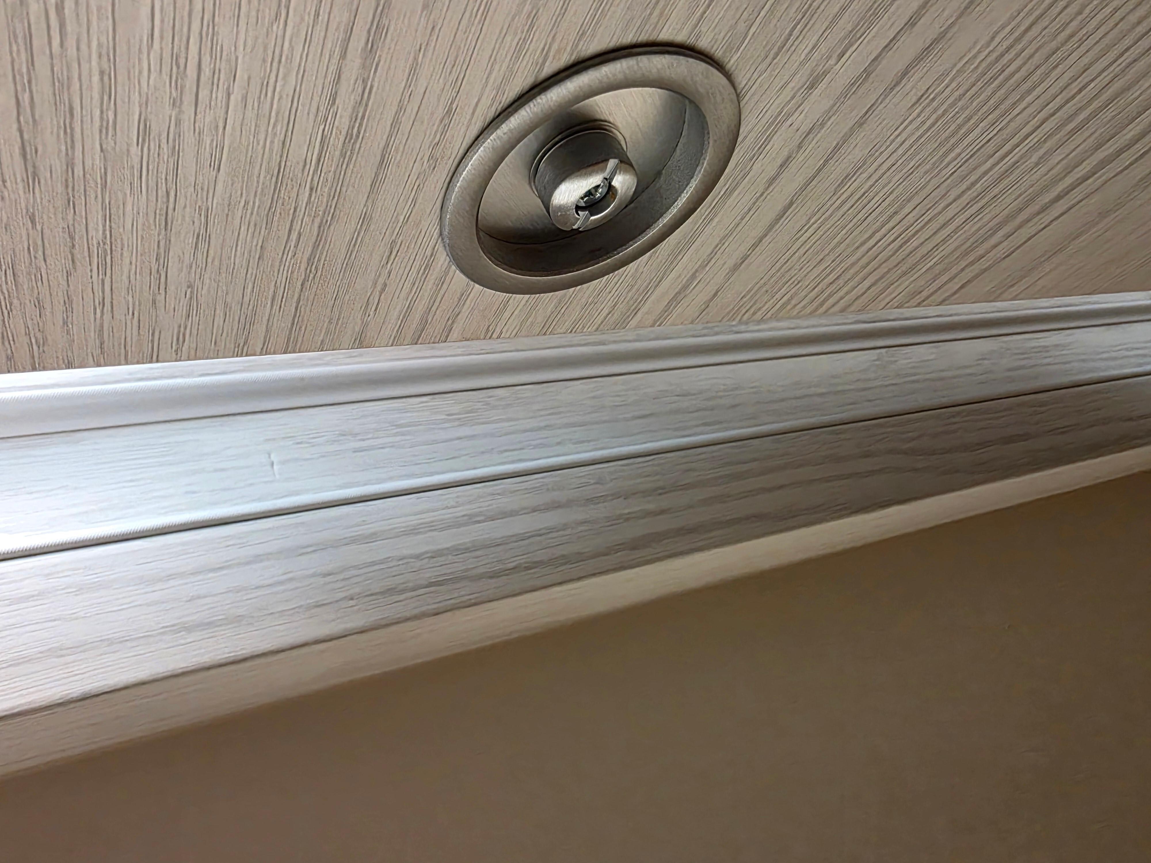 Bathrooms with no functional locks.