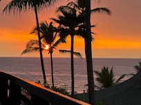 Beautiful sunset from the balcony