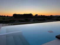 Pool at sunset