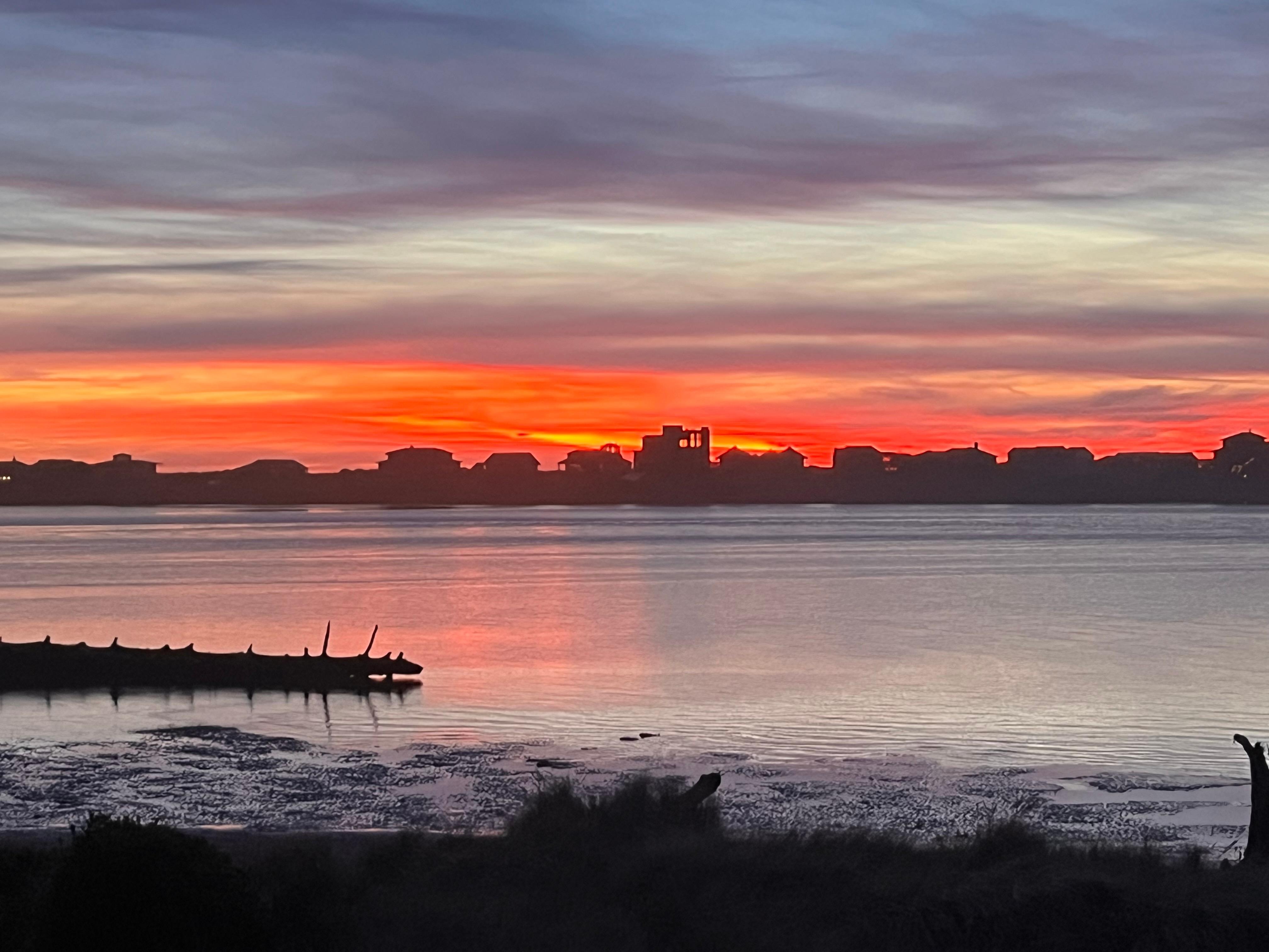 Sunset from the deck