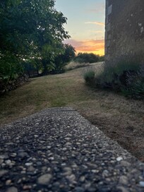 Blick von Sitzgruppe