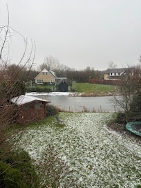 Blick aus der ersten Etage in den Garten