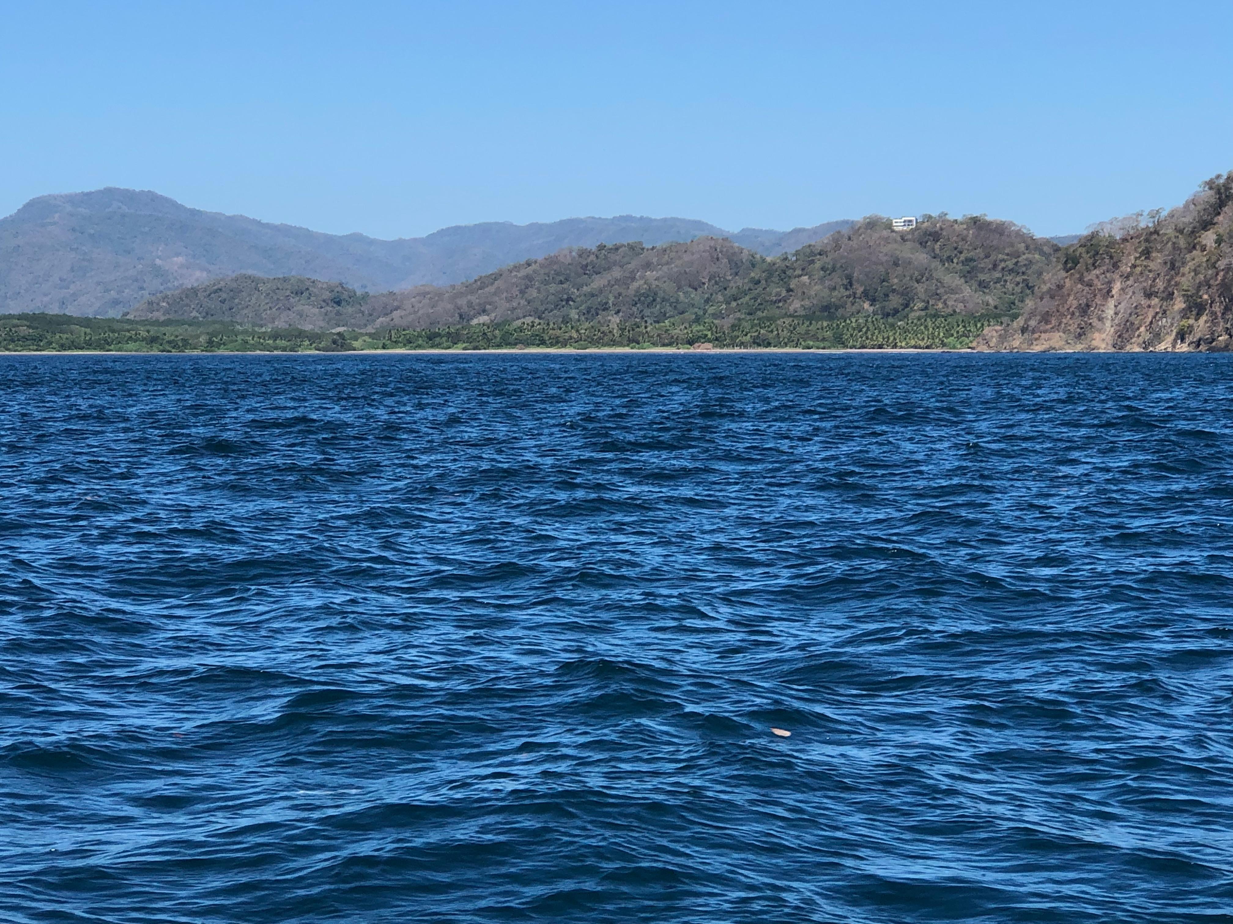 View of the beach from The boat