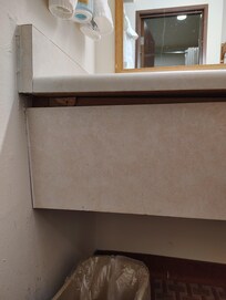 Broken piece to counter