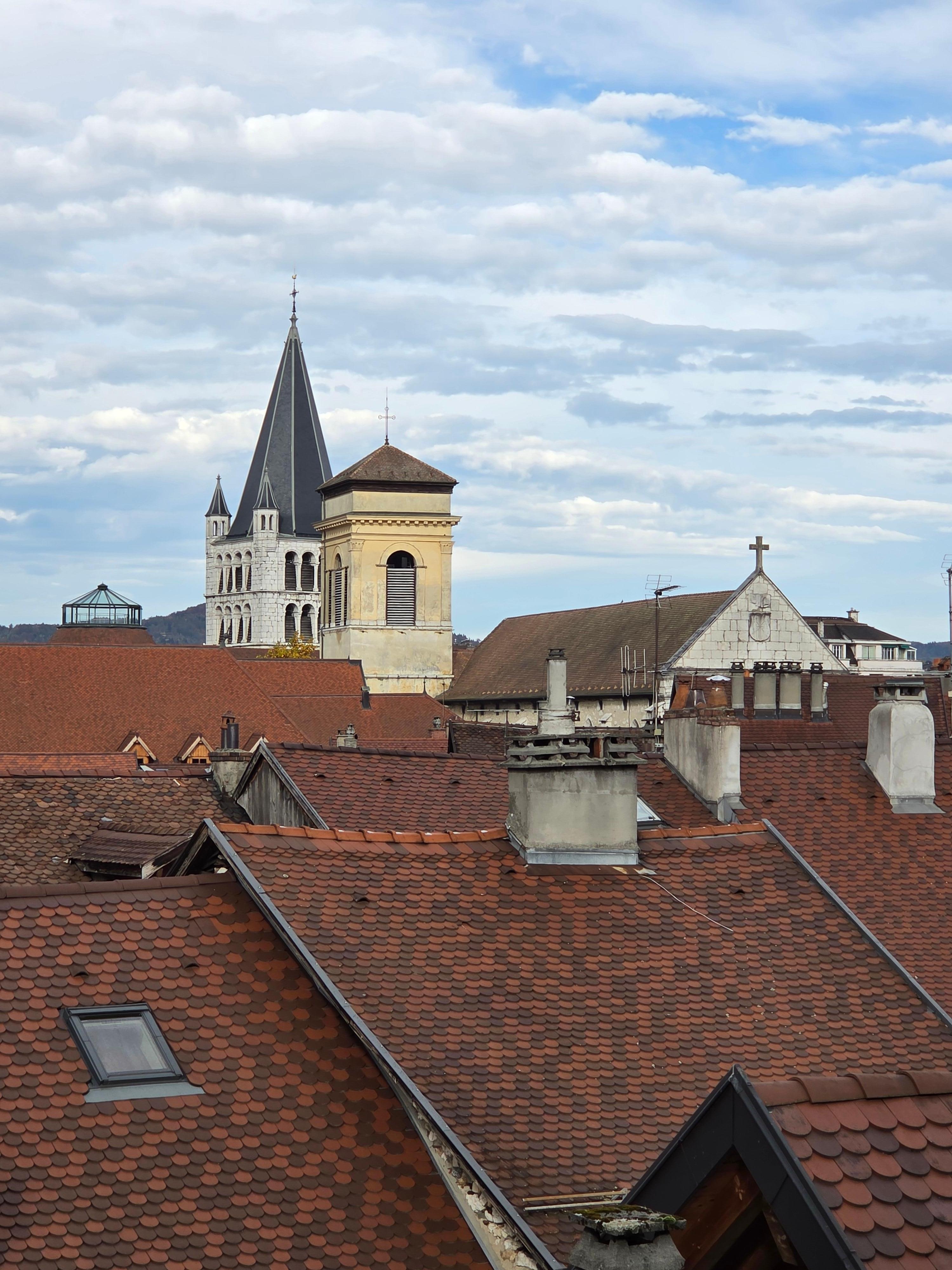 View from one side of the balcony