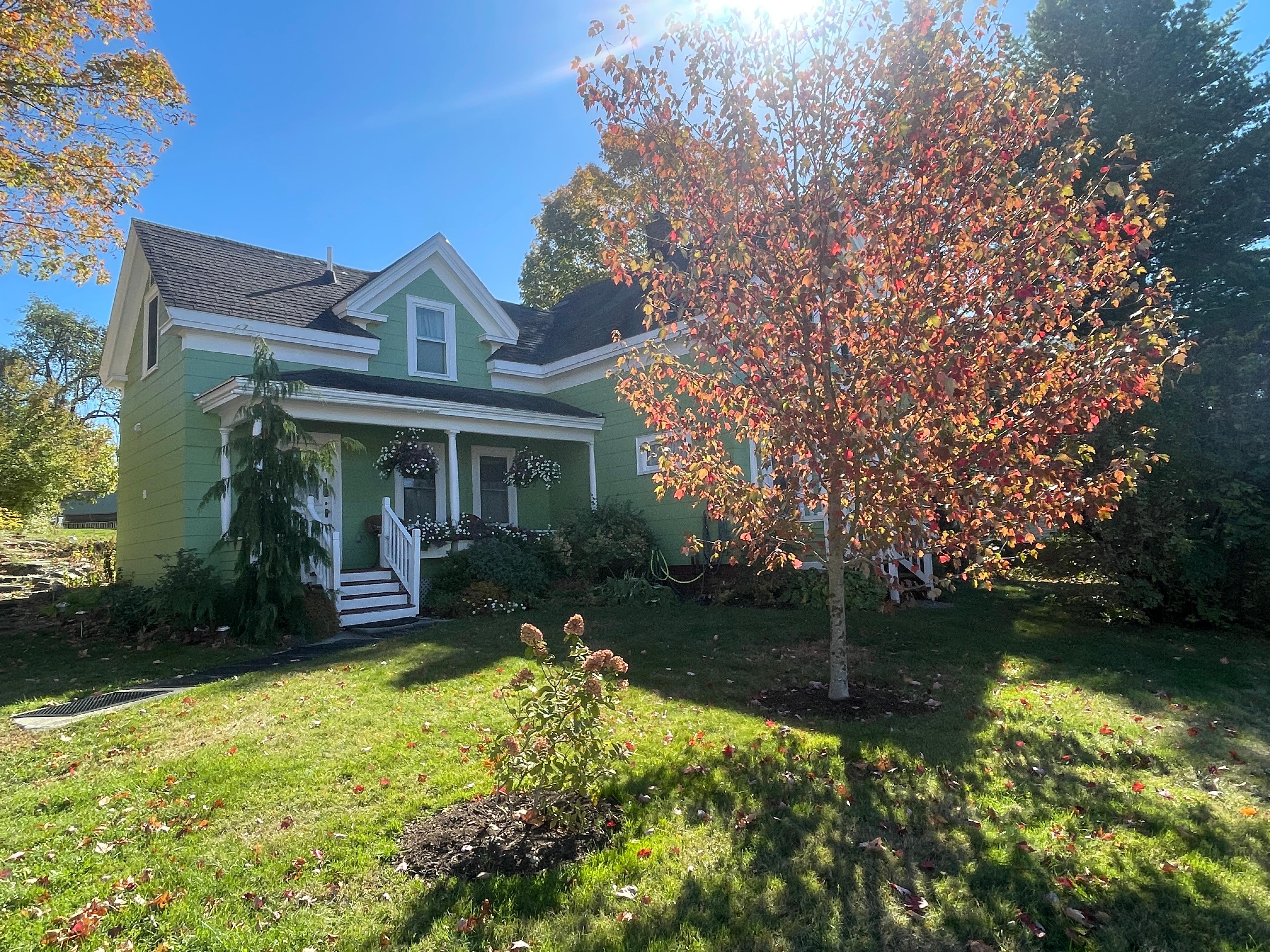 Quinn Cottage in the fall.