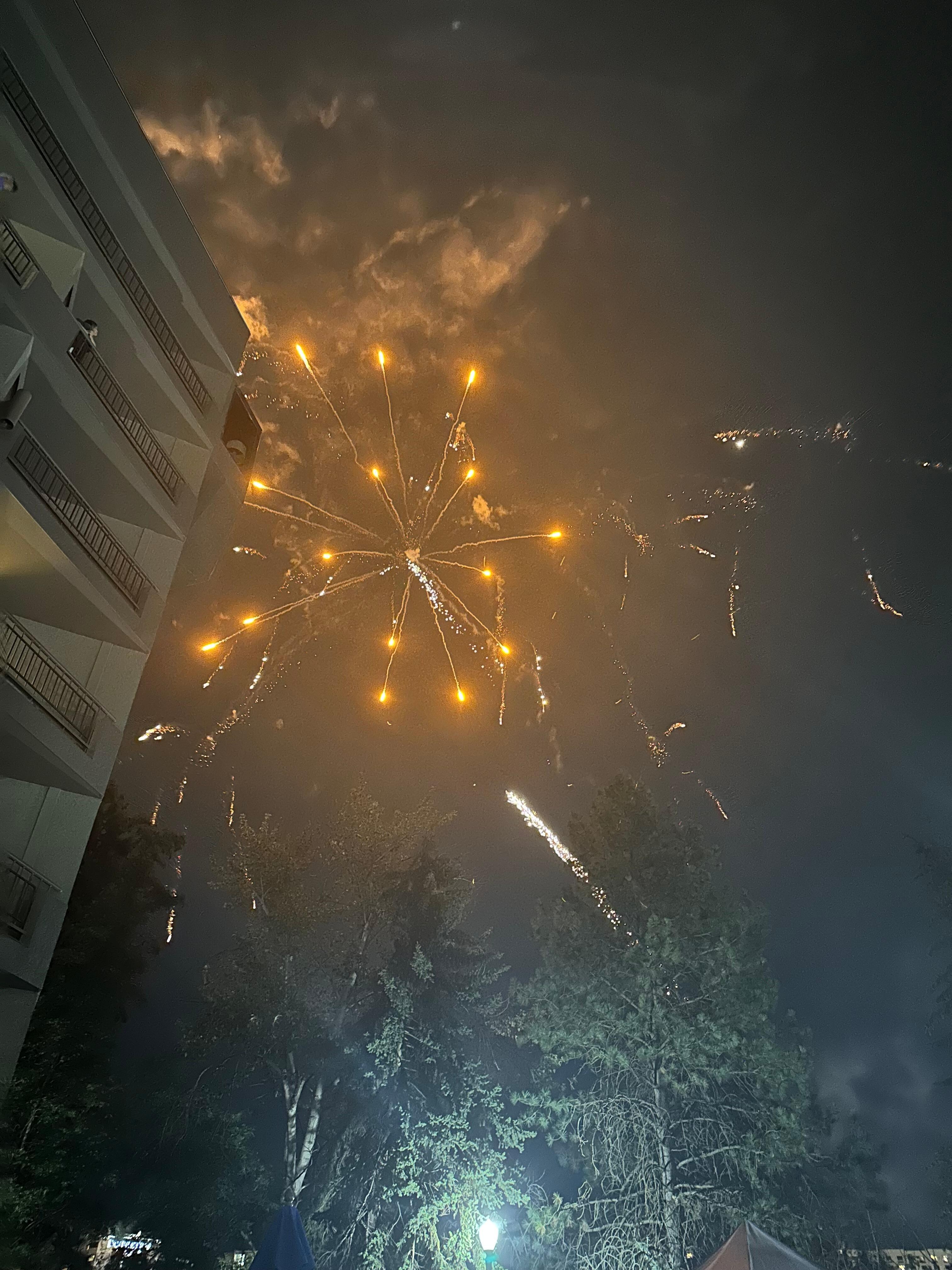Fireworks are very close for the 4th.