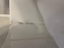 Bathtub enclosure is moulded