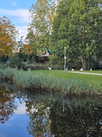 Nearby canal in the park