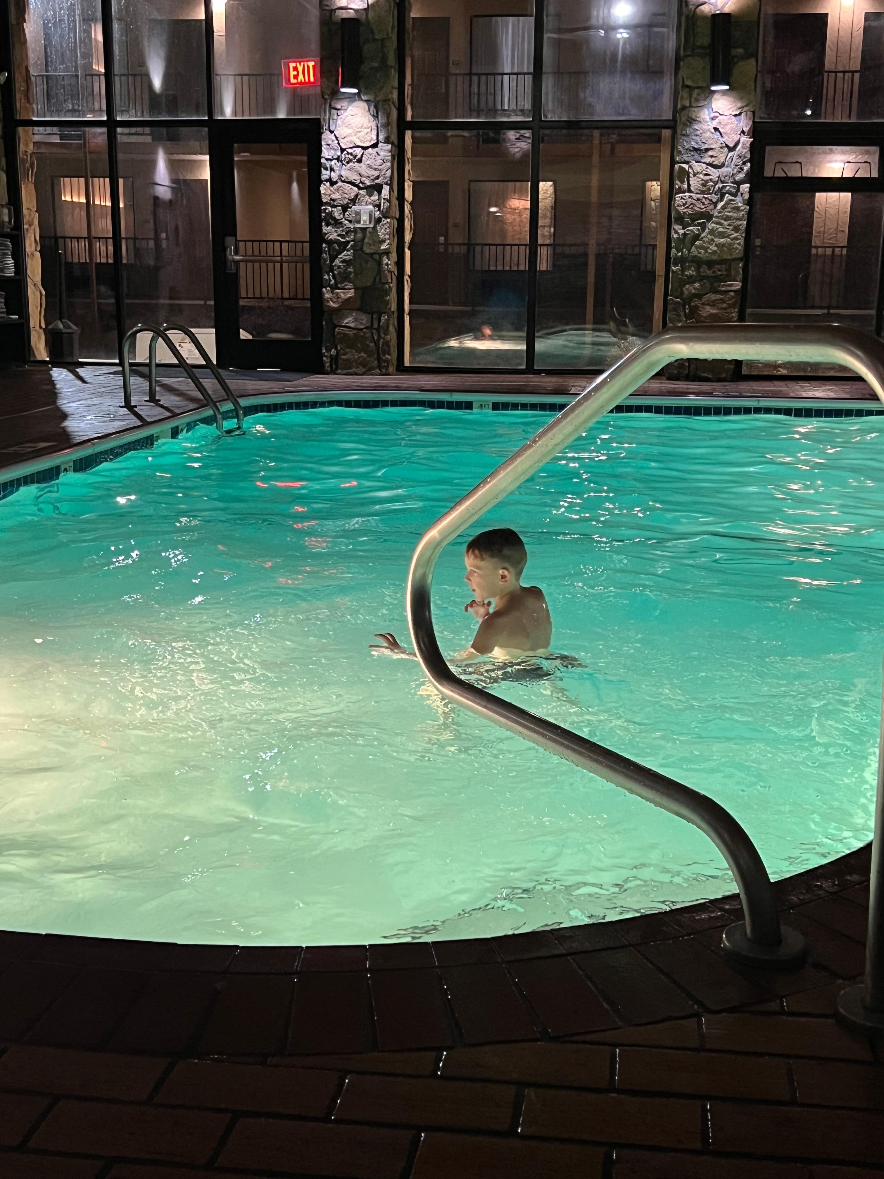 Heated pool and hot tub 