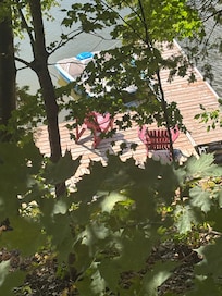 View of the dock from the deck