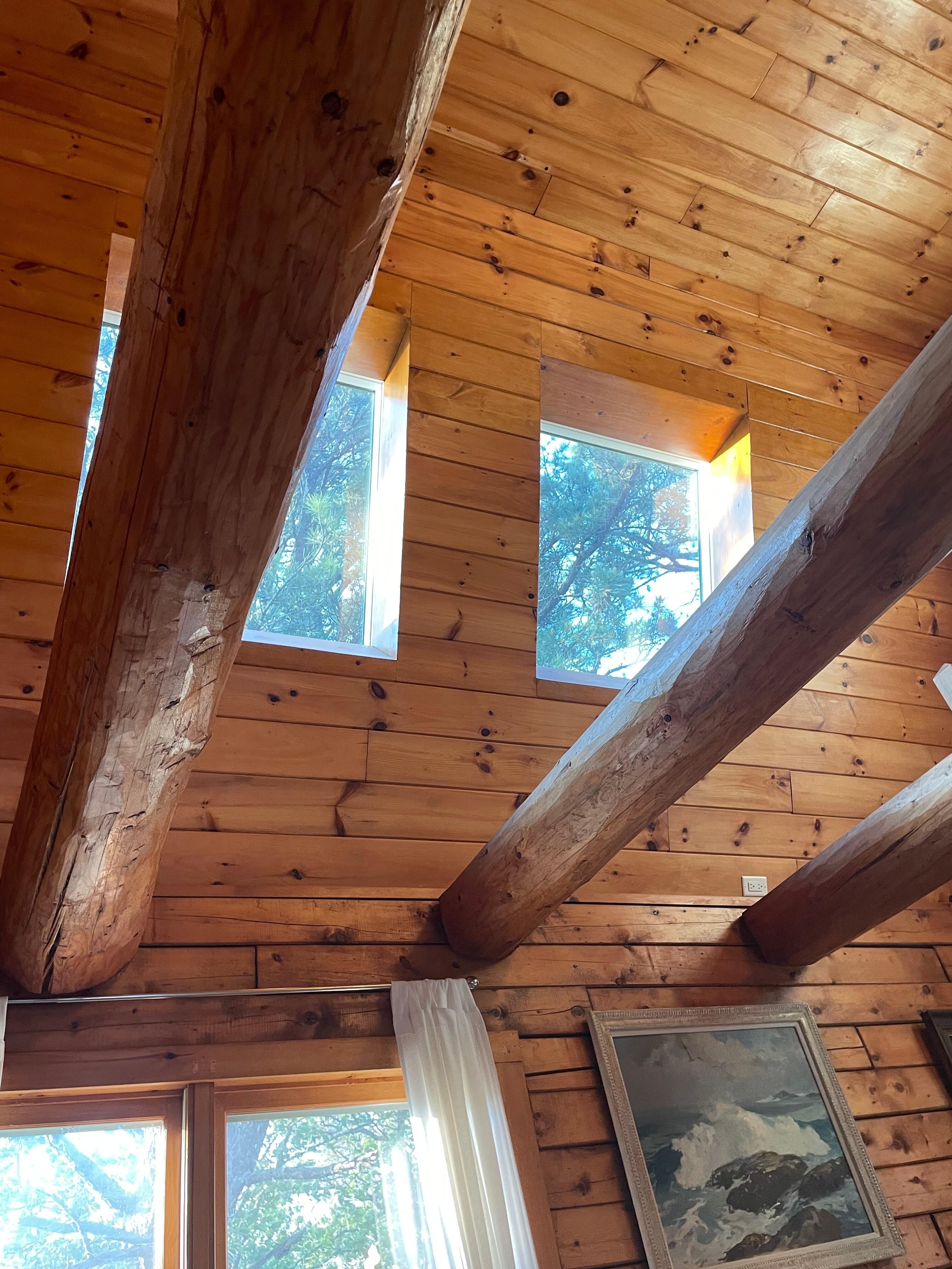 Huge log beams! 