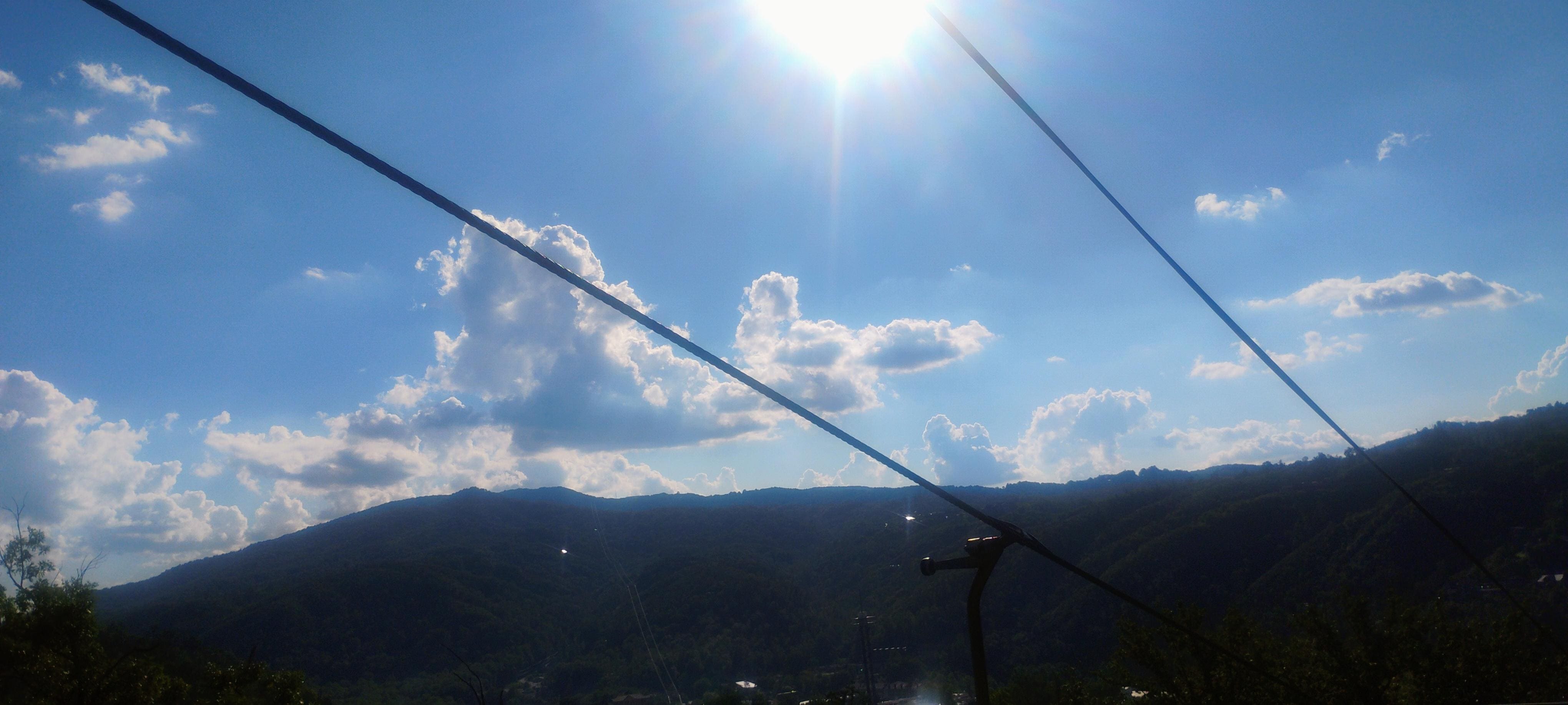 The view going up the mountain to the condo