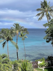 morning rainbow after some morning rain