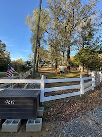 View looking toward animal pens