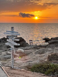 Tramonto, visto dalla piscina